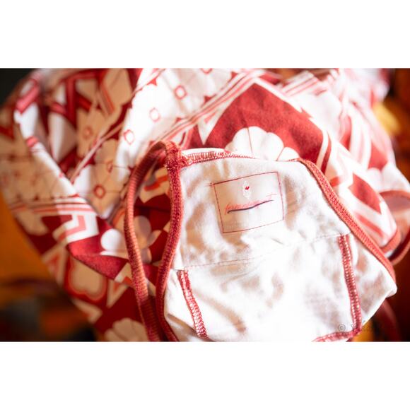 Free People Hot Shot Onesie Printed Red Small NEW - Picture 5 of 5